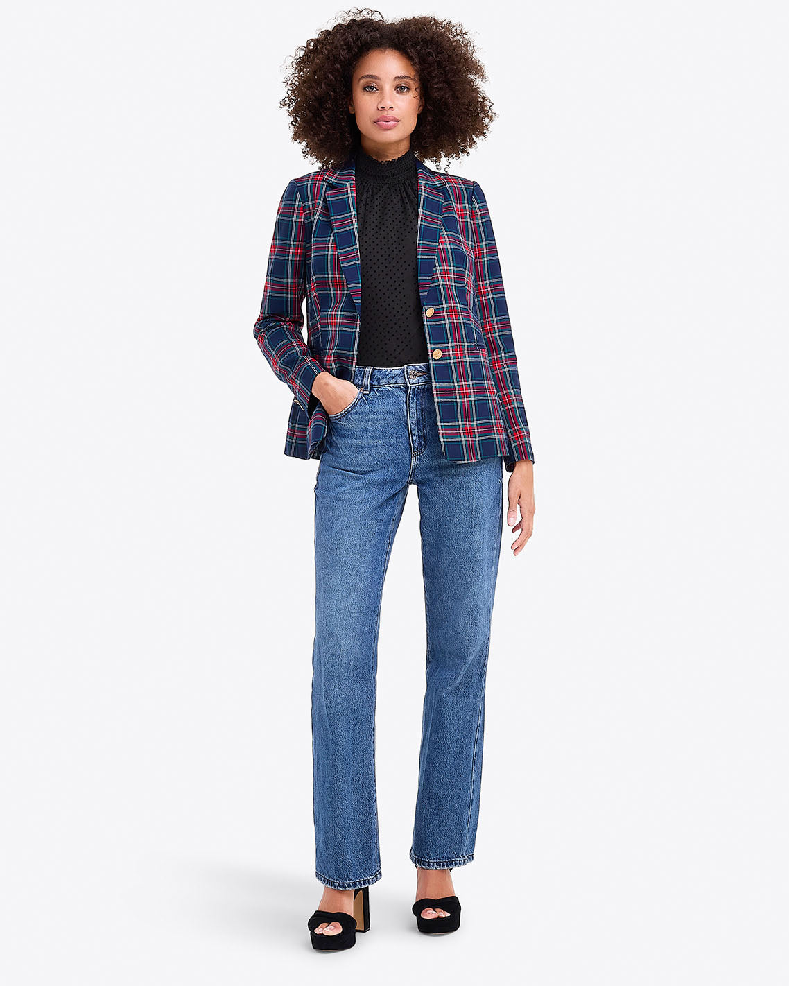 Blazer in Georgia Plaid