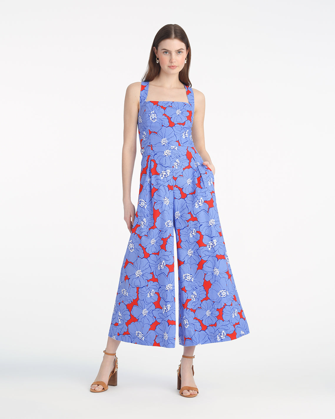 Kendall Sleeveless Jumpsuit in Floating Floral