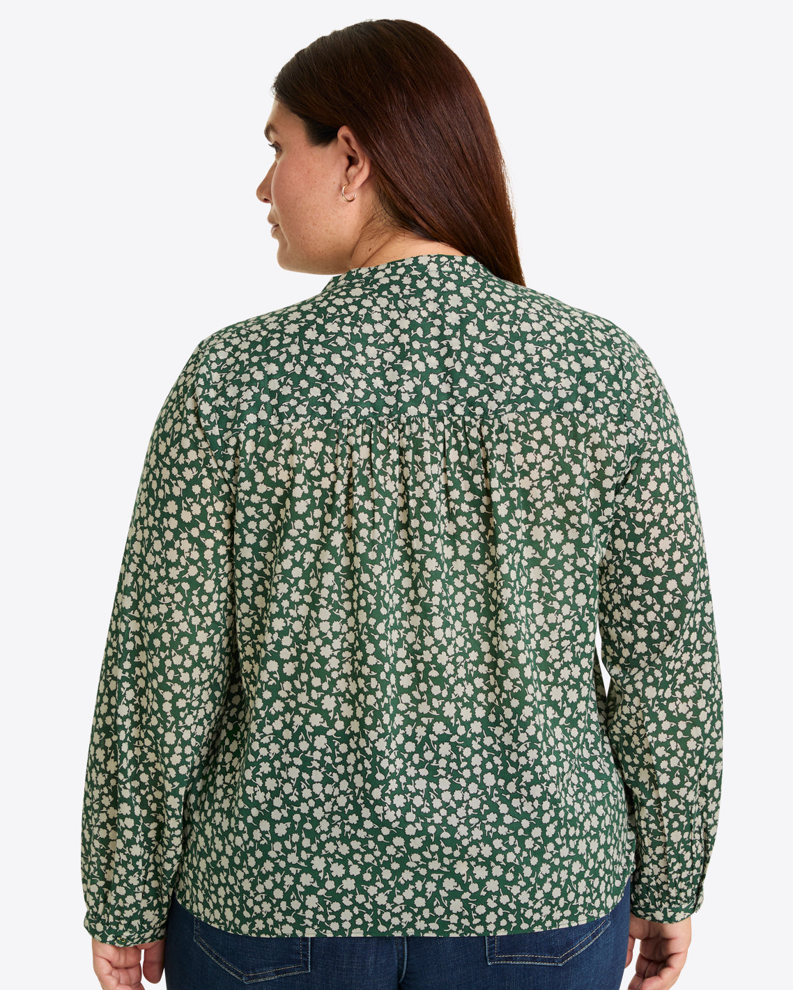Evangaline Long Sleeve Top in Gauzy Cotton