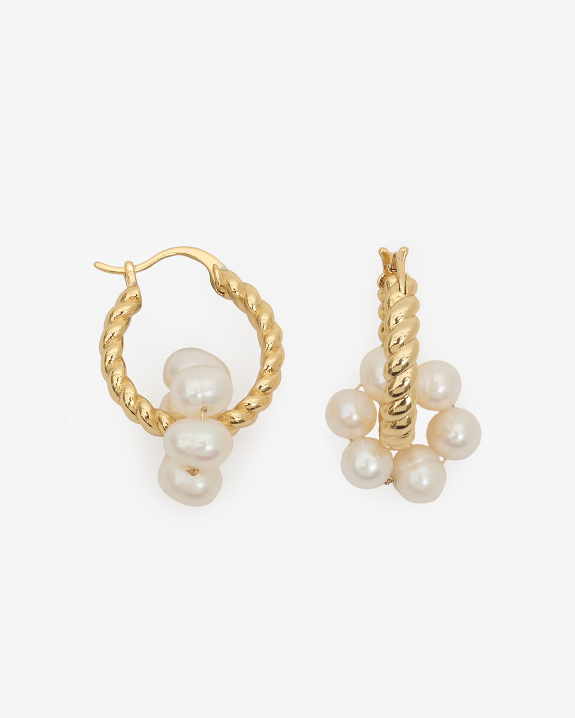 Fresh Water Pearl Rope Hoop Earring