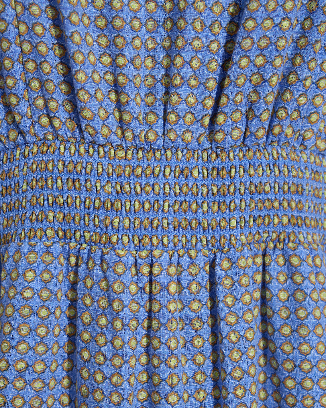 Gabby Mini Dress in Blue Dots