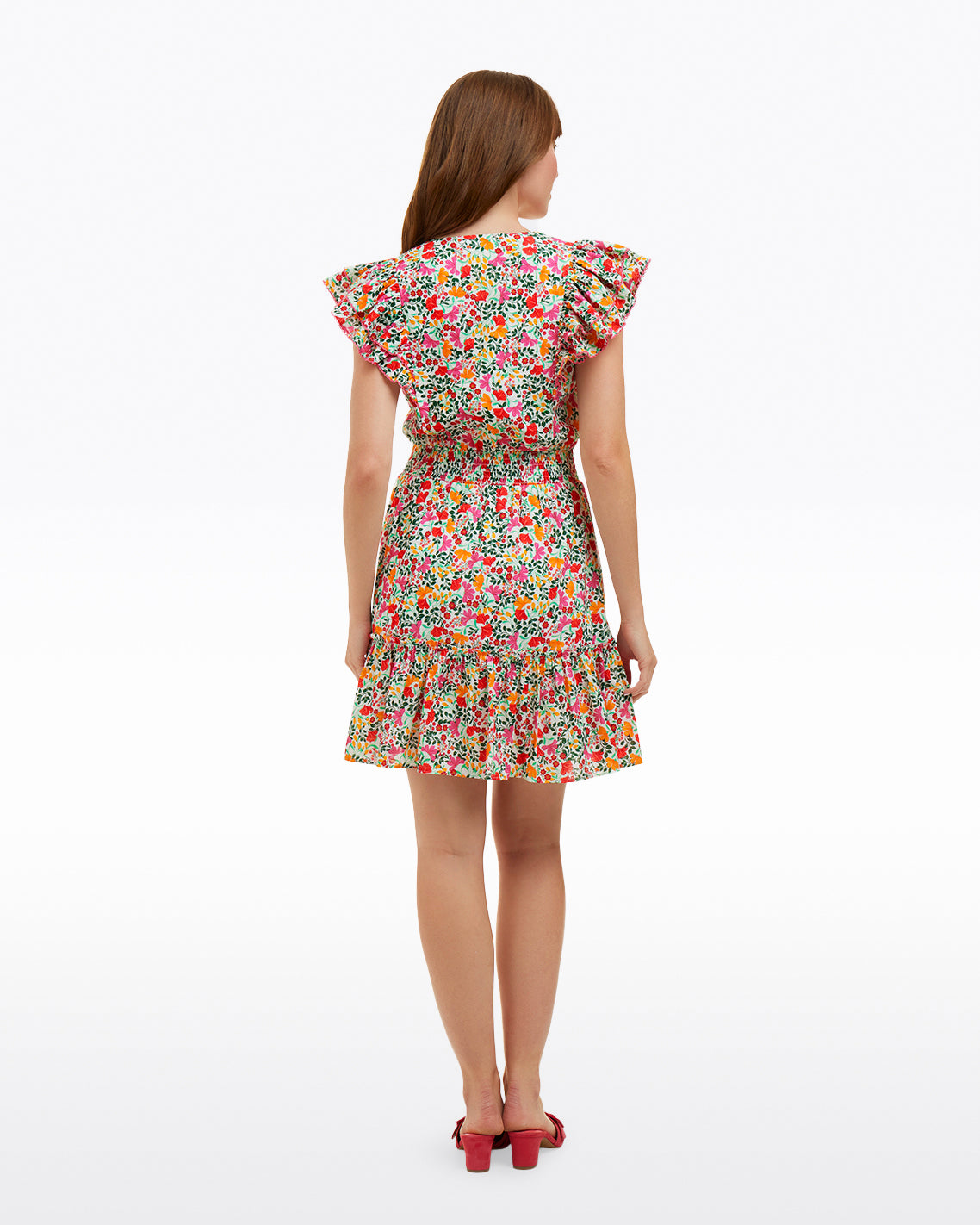 Gabby Mini Dress in Coneflowers