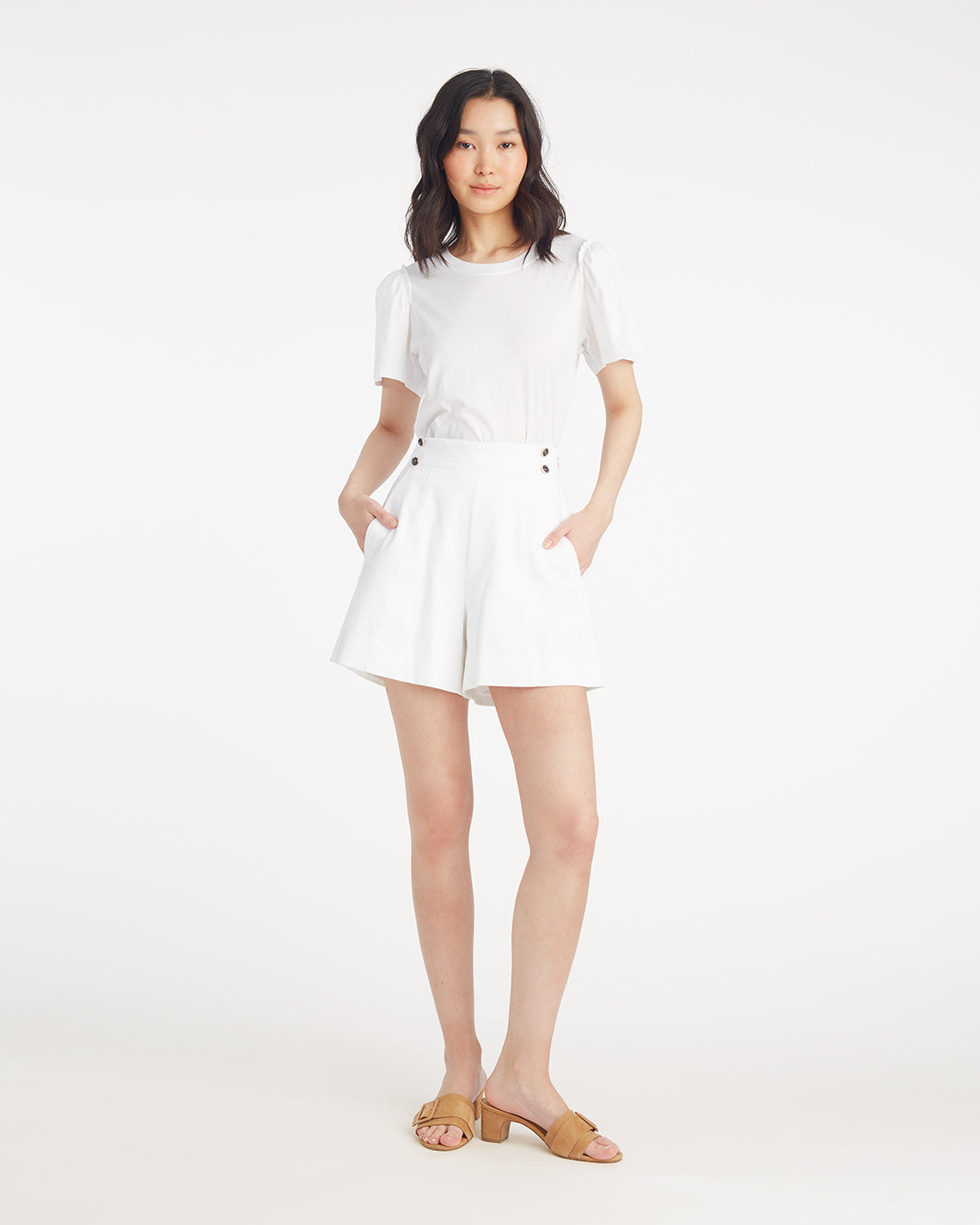 Tailored Shorts in Pique