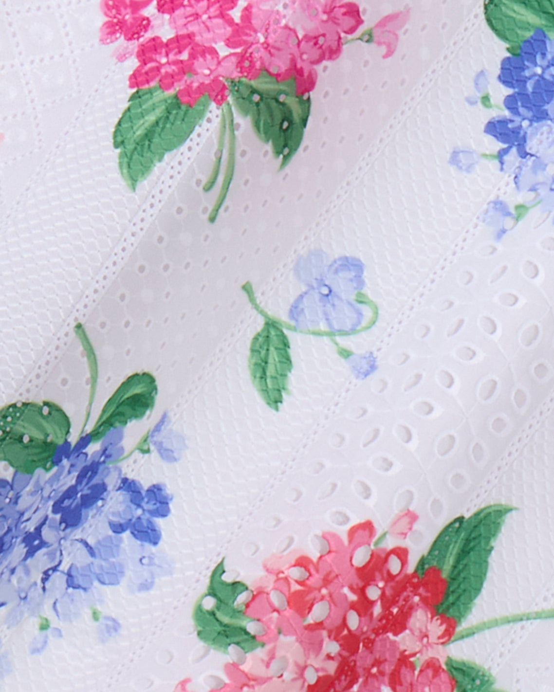 Girls Shift Dress in Printed Eyelet