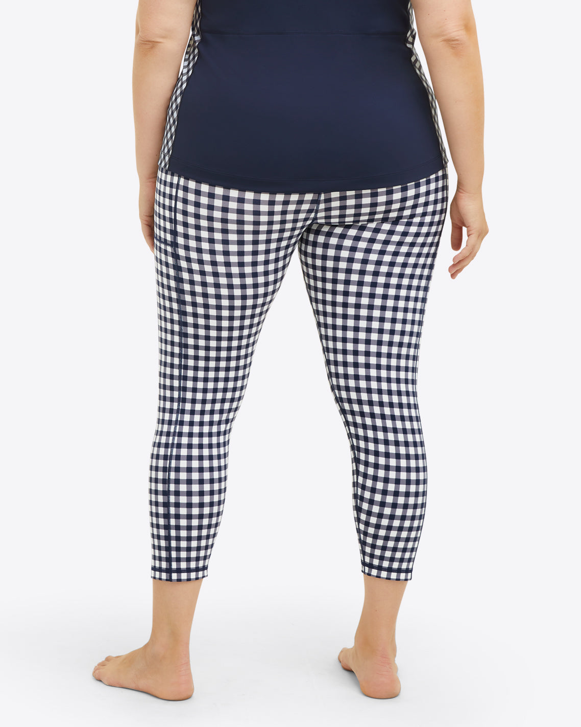 Leggings in Navy Gingham