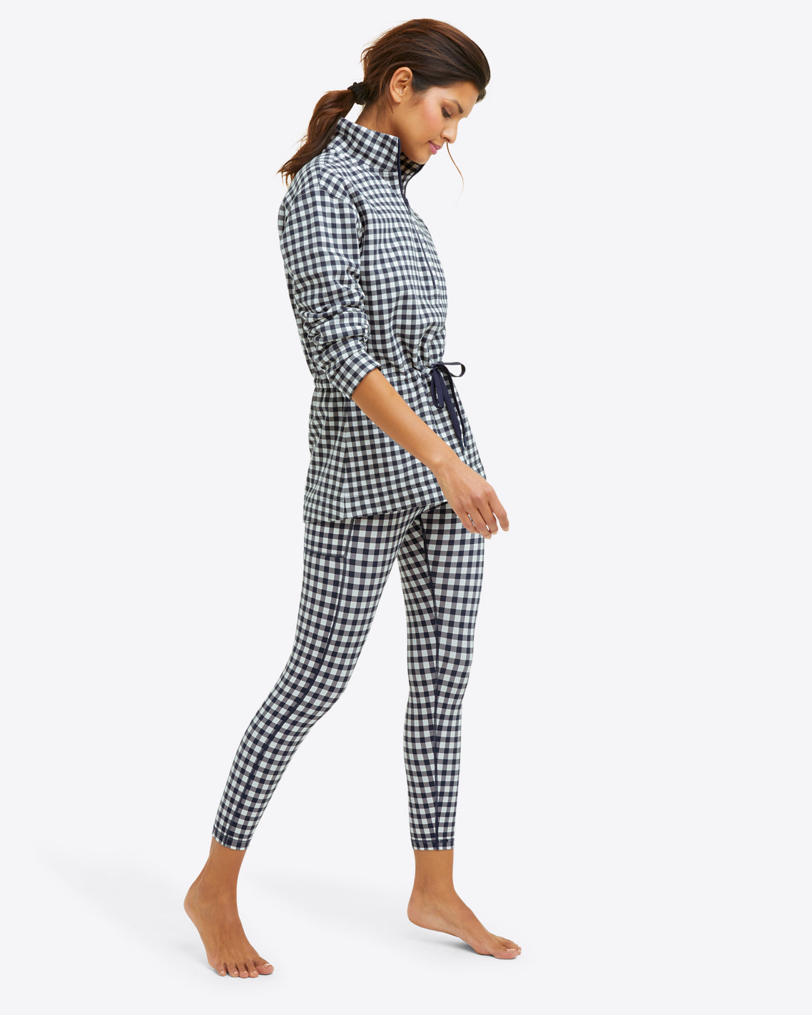 Leggings in Navy Gingham