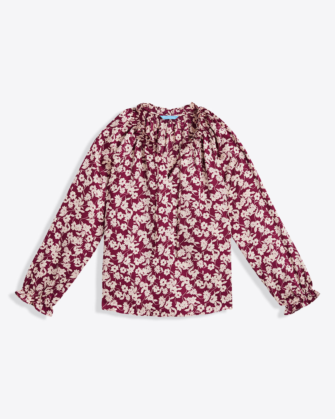 Long Sleeve Top in Hammered Satin