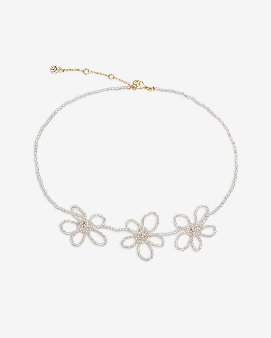 Pearl Flower Knot Necklace