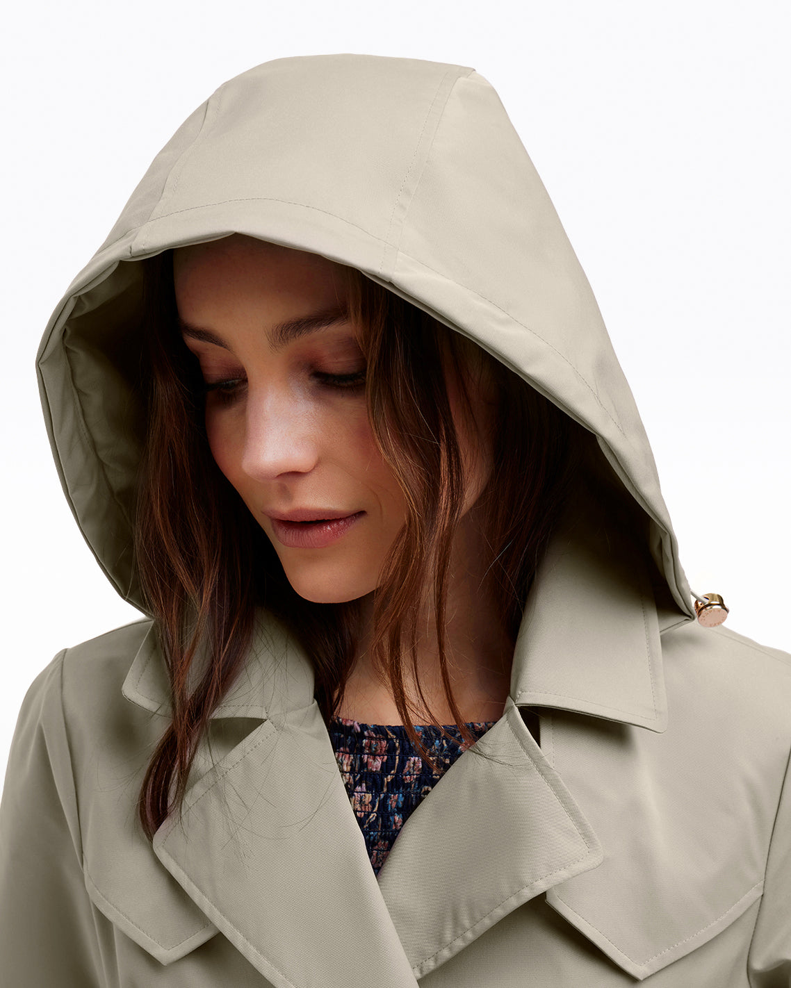 Meghan Trench Coat in Spring Sage
