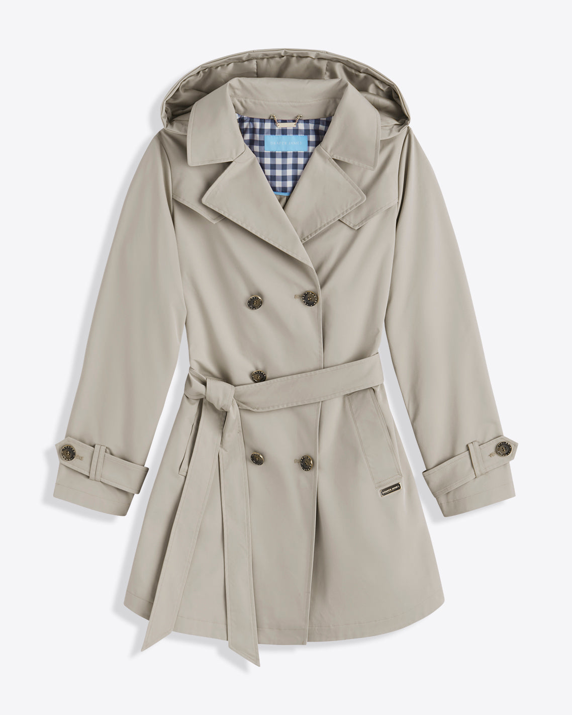 Meghan Trench Coat in Spring Sage