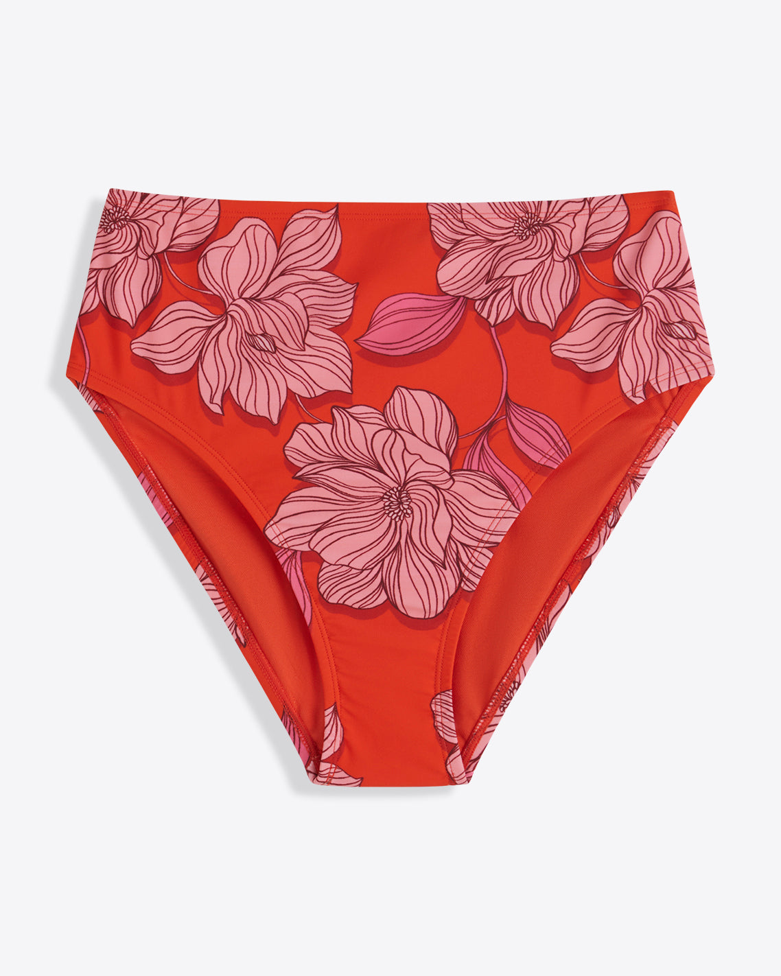 Red Magnolia High Waist Bottom
