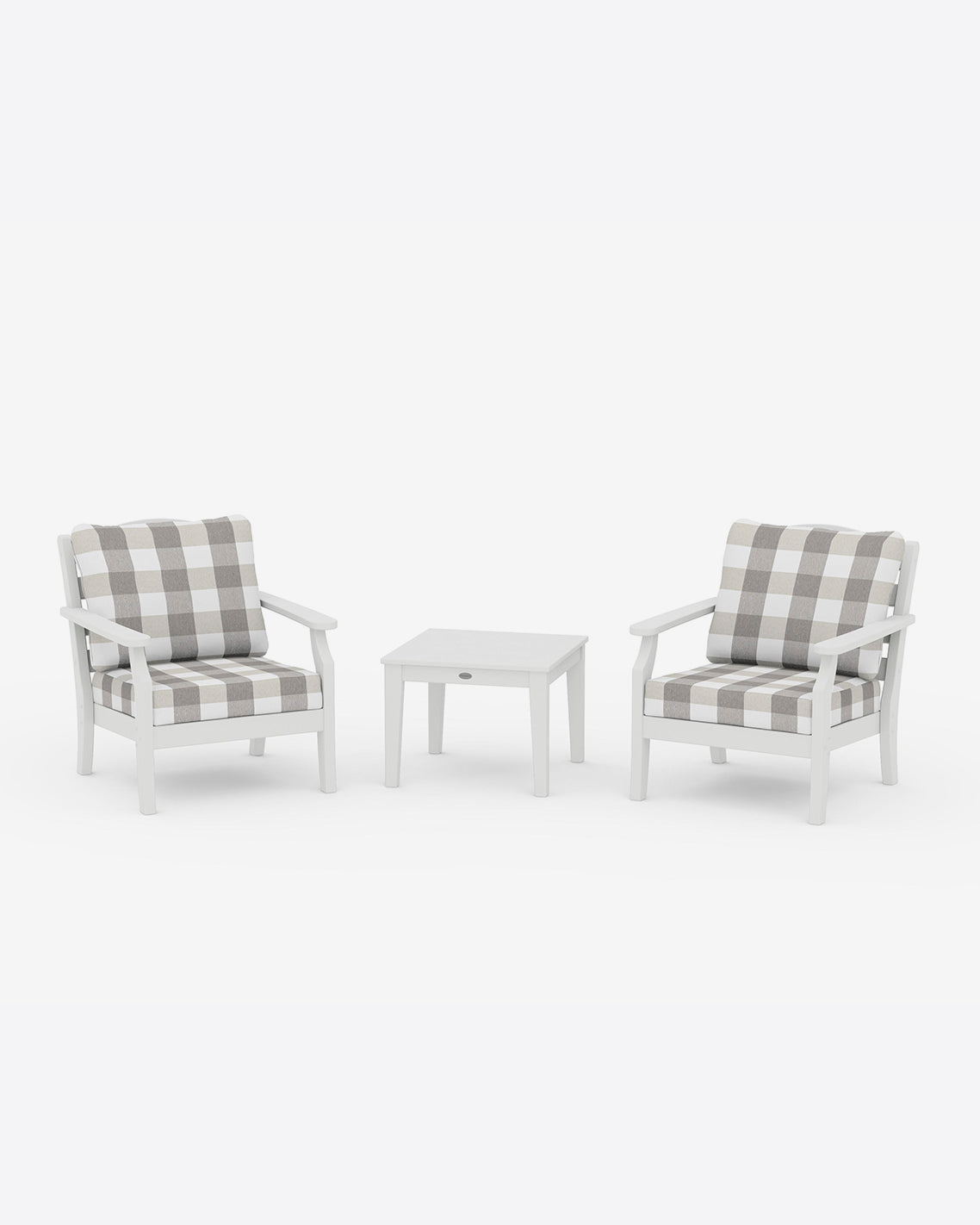 Savannah 3-Piece Deep Seating Set in Buffalo Plaid