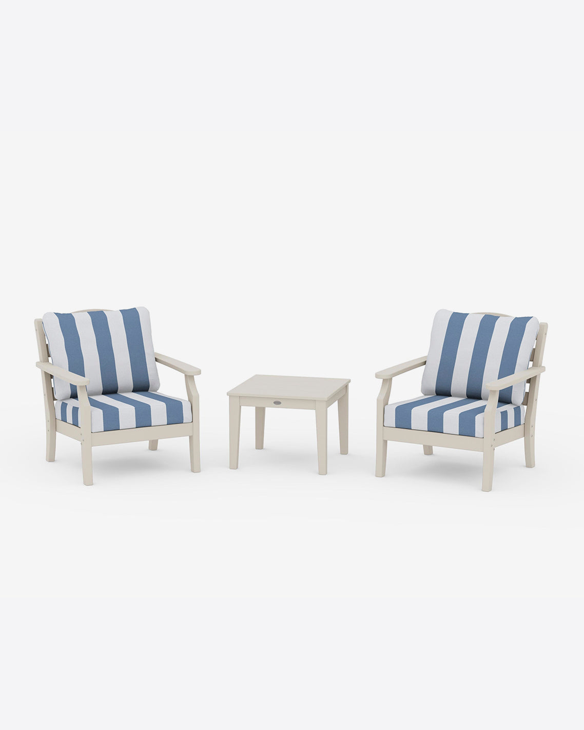 Savannah 3-Piece Deep Seating Set in Cabana Stripe