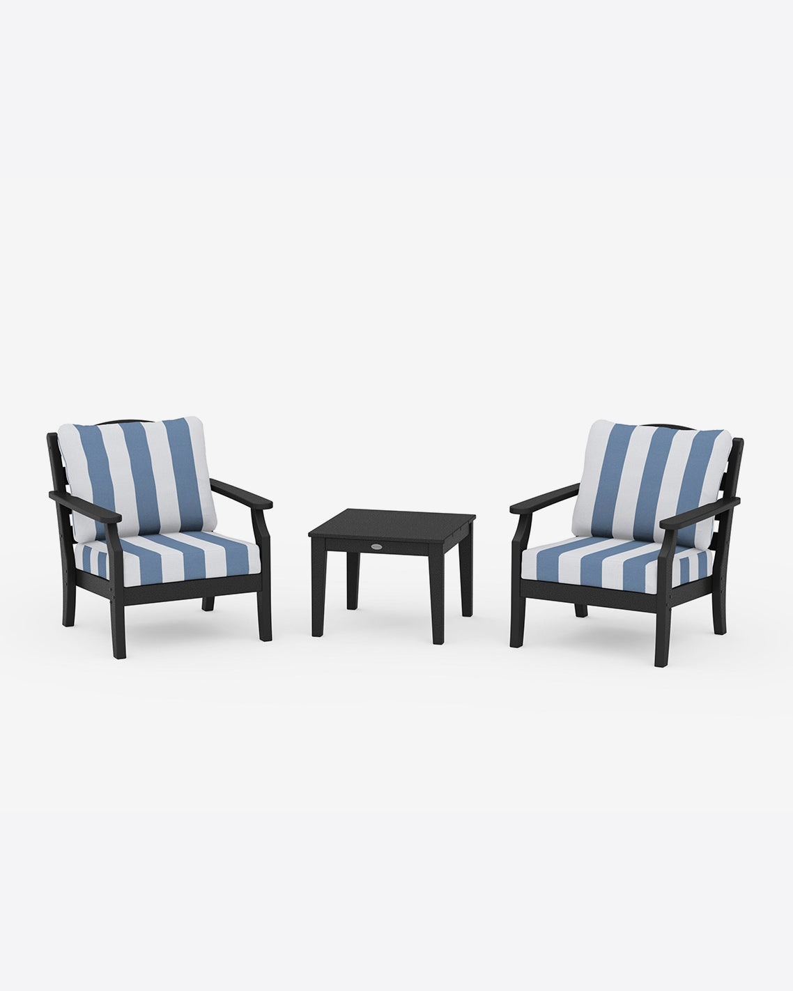 Savannah 3-Piece Deep Seating Set in Cabana Stripe