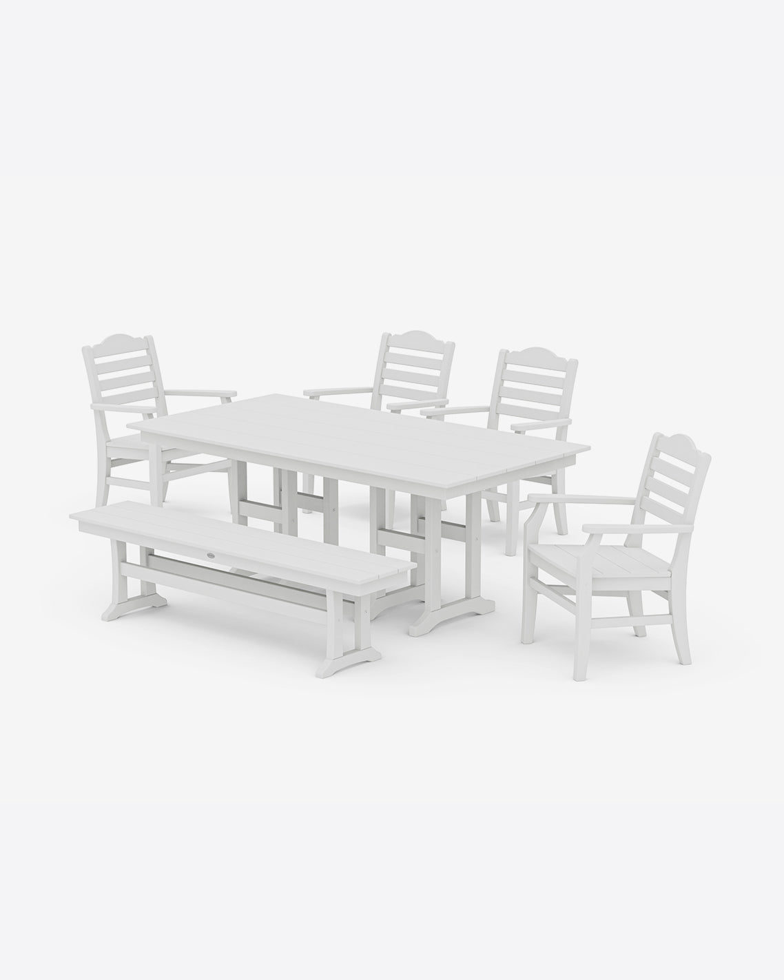 Savannah 6-Piece Farmhouse Dining Set with Bench