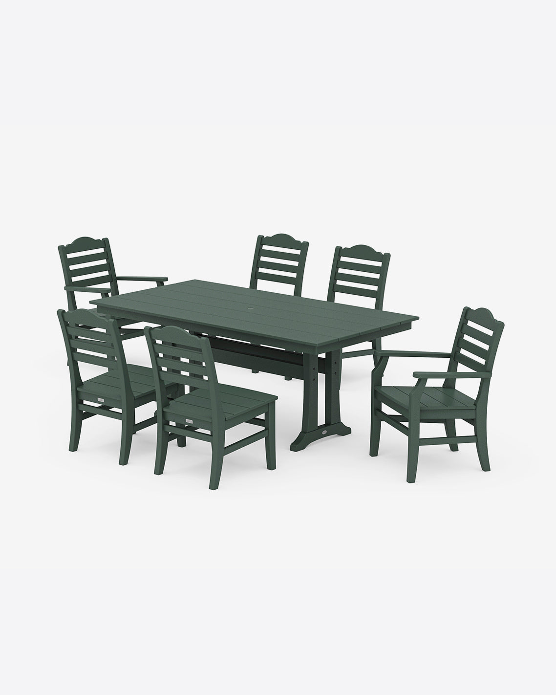 Savannah 7-Piece Farmhouse Dining Set with Trestle Legs