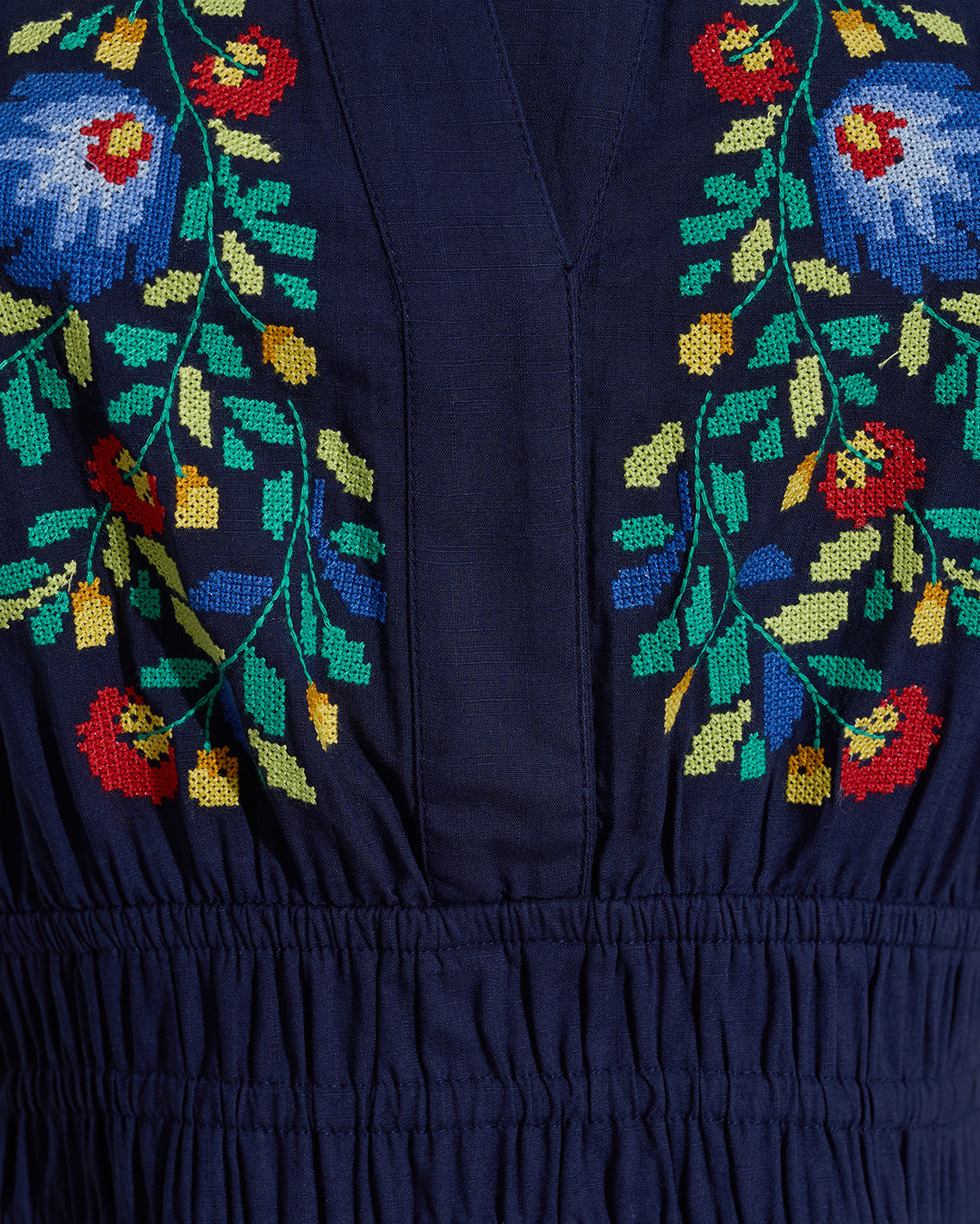 Wilson Mini Dress with Floral Embroidery