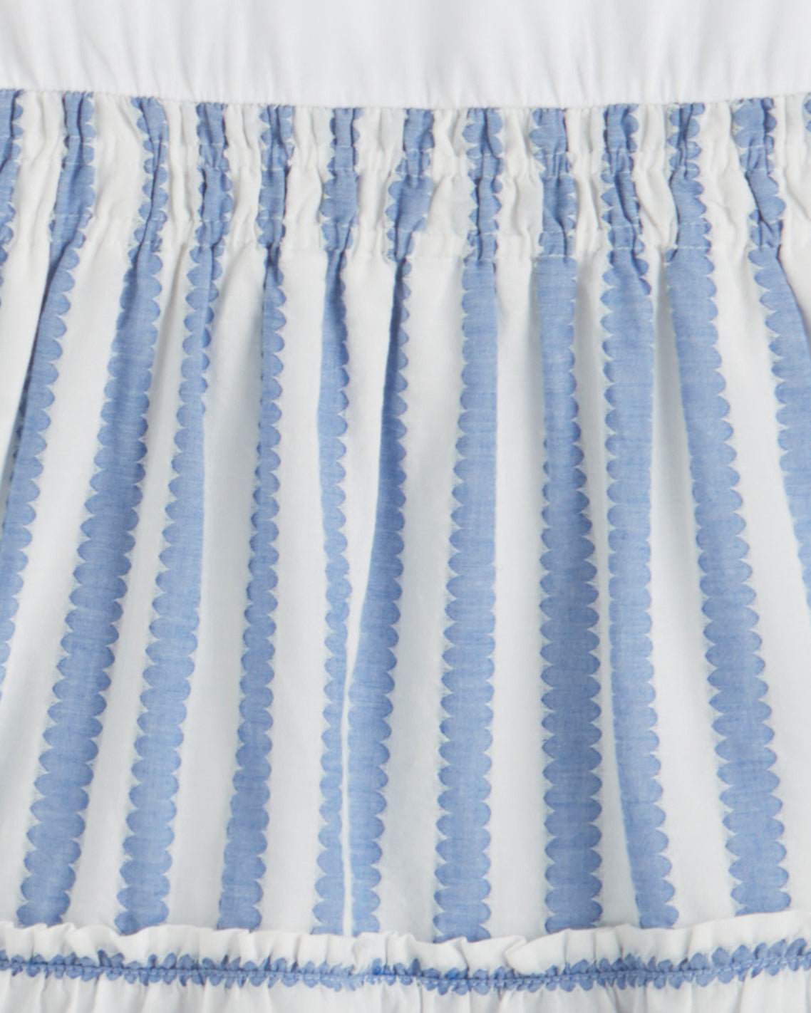 Arden Mixed Media Shirtdress in Wave Stripe